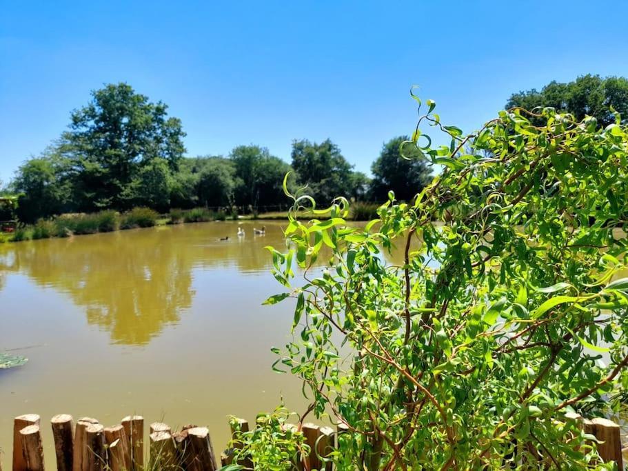 La Roulotte Du Pecheur Villa Saint-Privé Exteriör bild
